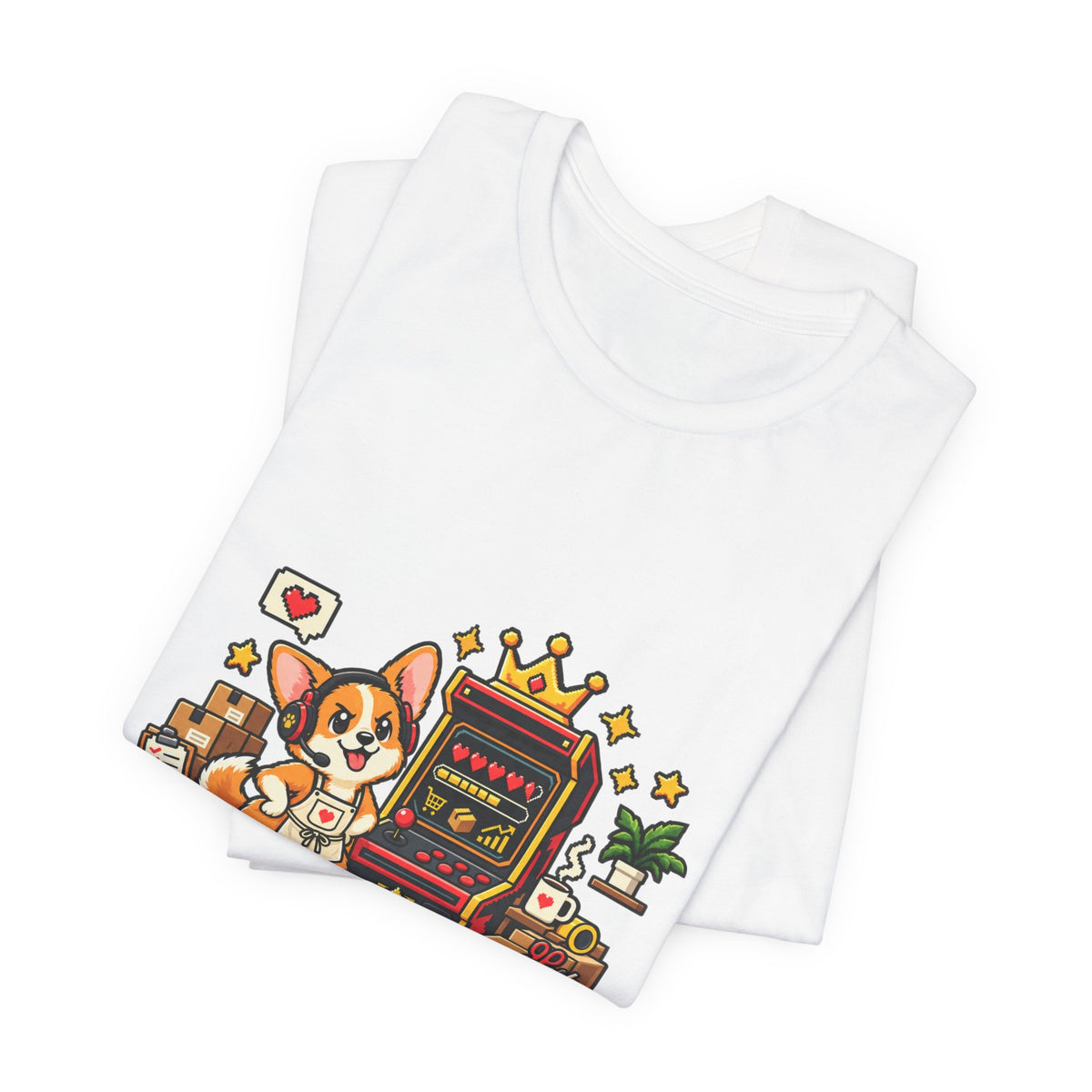 Boss level unlocked corgi shop owner shirt