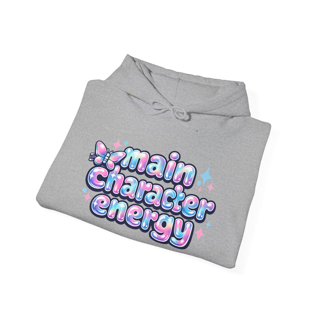 Main Character Energy Hoodie – Y2K Aesthetic Pullover