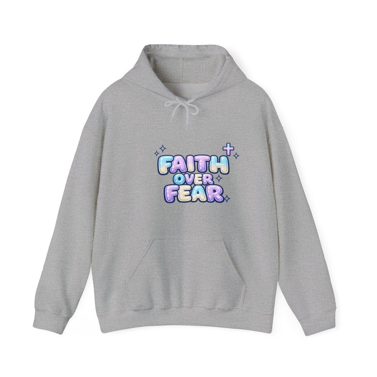 Faith Over Fear Hoodie – Christian Pullover Sweatshirt Gift
