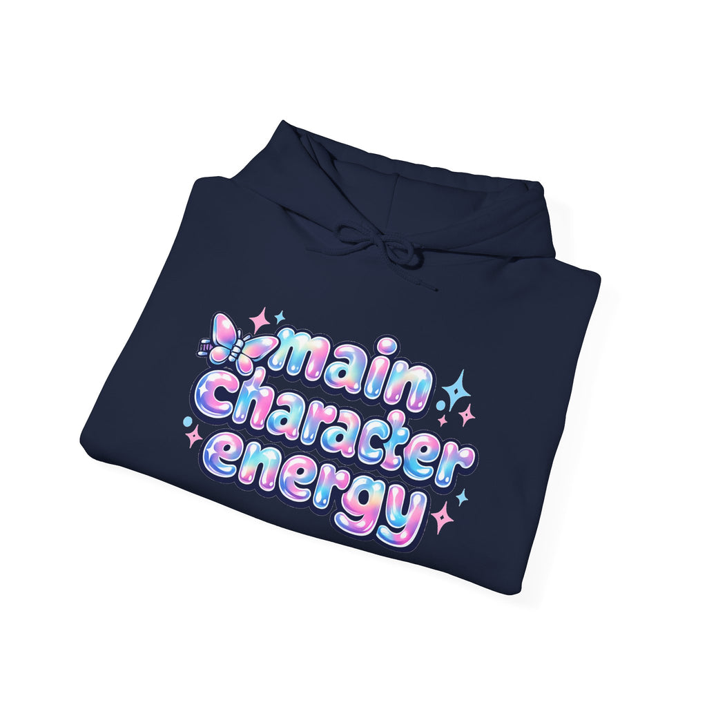 Main Character Energy Hoodie – Y2K Aesthetic Pullover