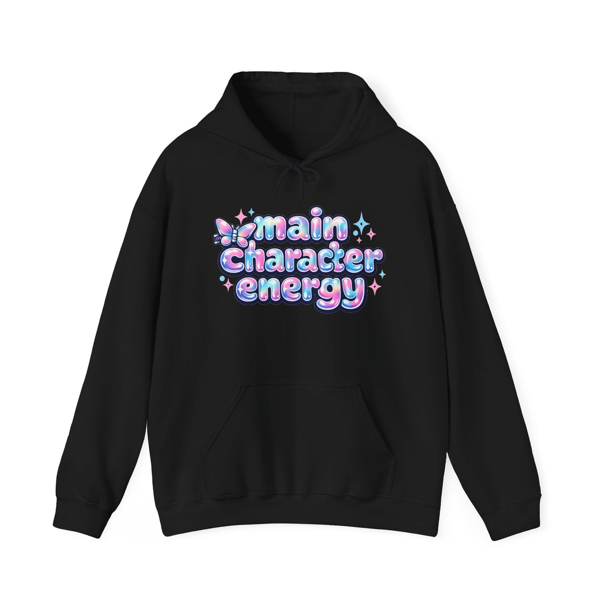 Main Character Energy Hoodie – Y2K Aesthetic Pullover