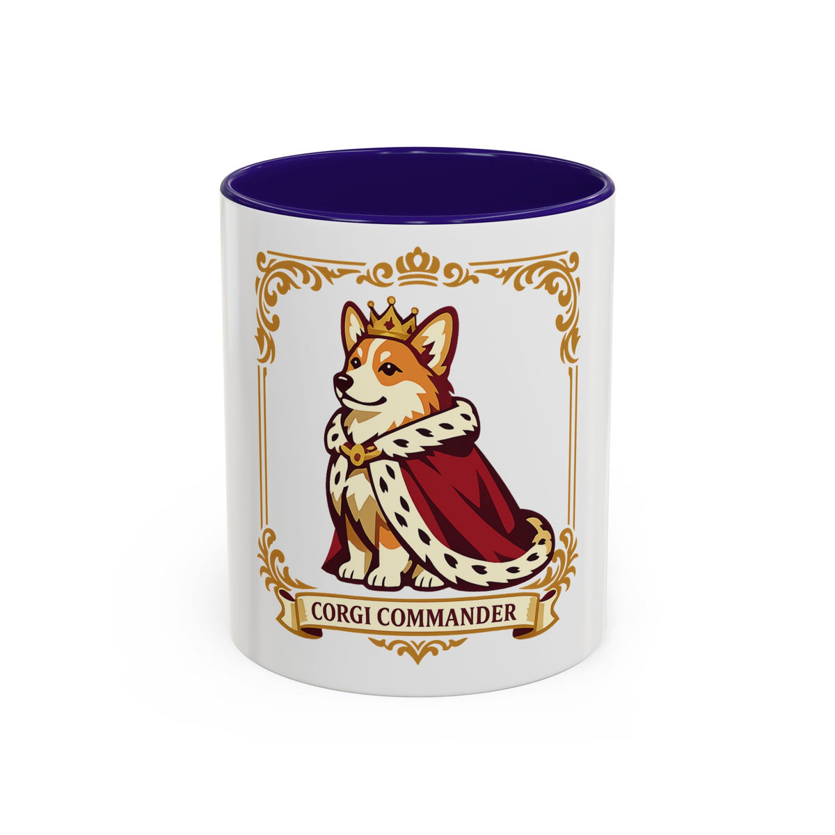 Corgi Royalty Mug – Corgi Commander Coffee Mug, Dog Lover Gift