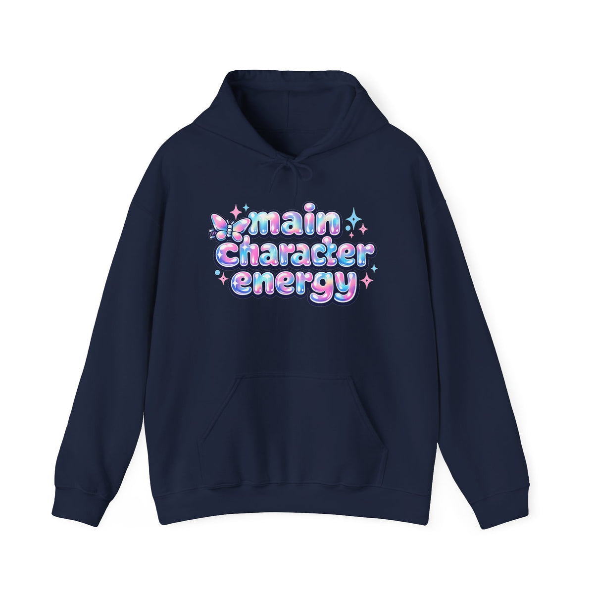 Main Character Energy Hoodie – Y2K Aesthetic Pullover