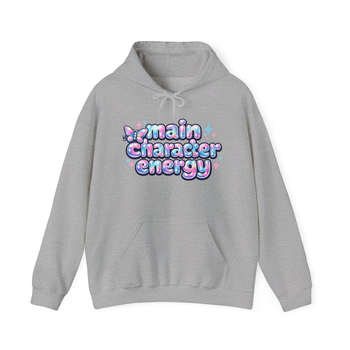 Main Character Energy Hoodie – Y2K Aesthetic Pullover
